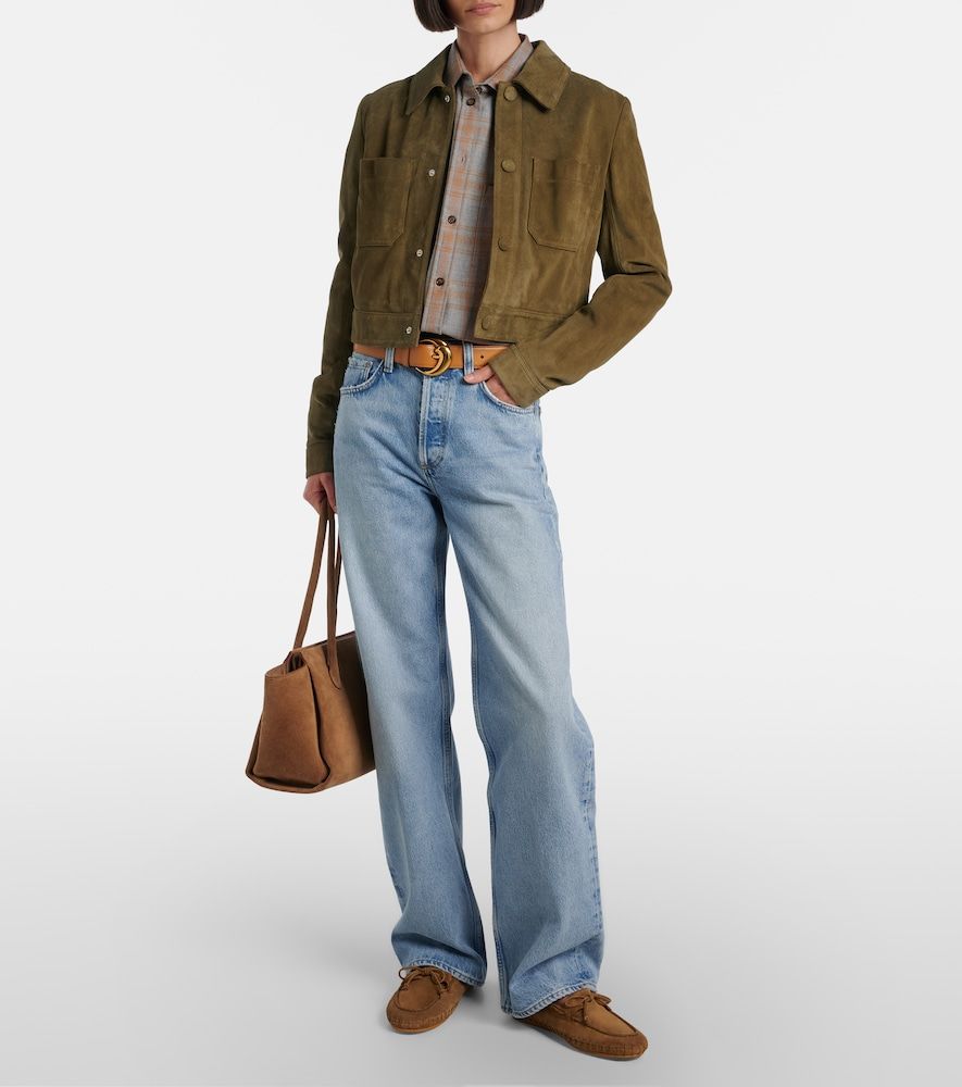 Le Monde Béryl Mocassini Driver in suede con ricamo - Le Monde Beryl - Modalova