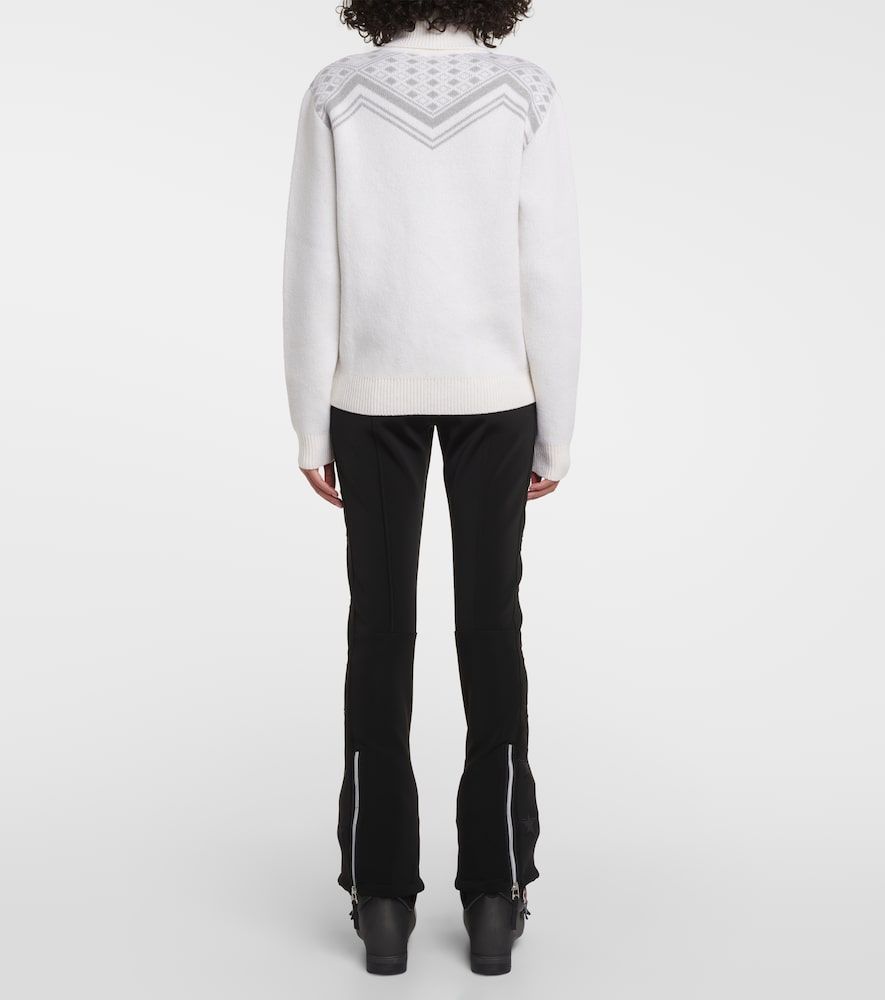 Jersey de cuello alto de lana en intarsia - Jet Set - Modalova