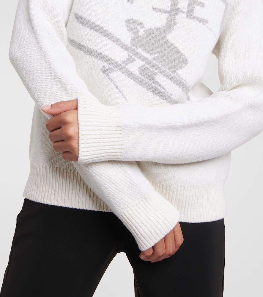 Jersey de cuello alto de lana en intarsia - Jet Set - Modalova