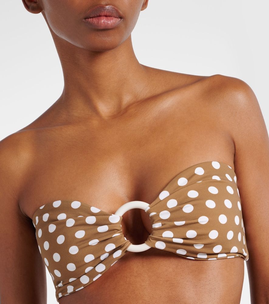 Coronada polka-dot bandeau bikini top - Marysia - Modalova