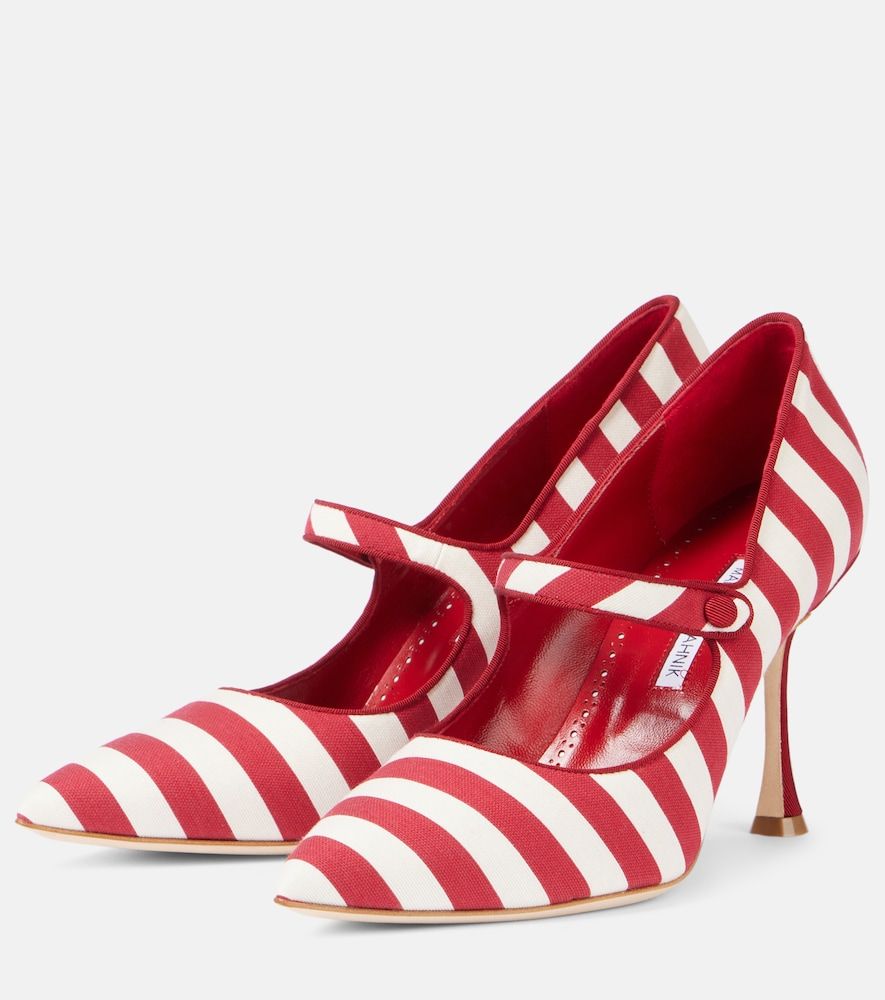 Mary-Jane-Pumps Campari - Manolo Blahnik - Modalova