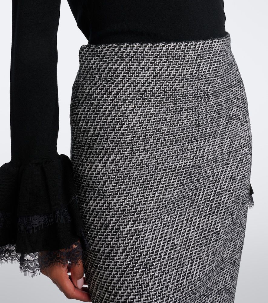 Wool-blend tweed pencil skirt - Nina Ricci - Modalova