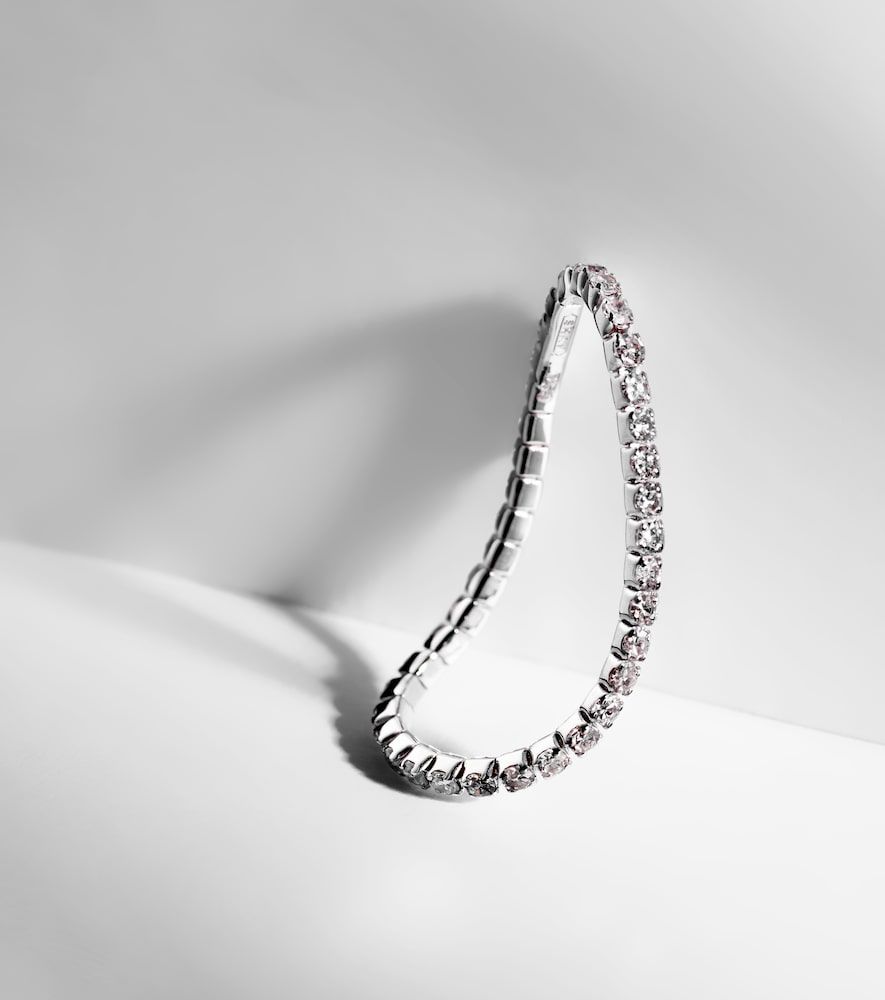 Anillo Single Thread de oro blanco de 18 ct con diamantes - Shay Jewelry - Modalova