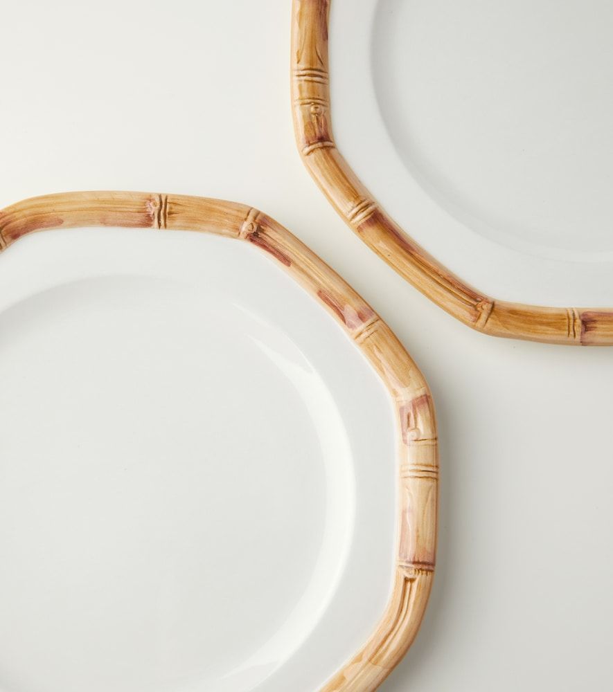 Set aus vier Speisetellern Bamboo aus Keramik - Les-Ottomans - Modalova