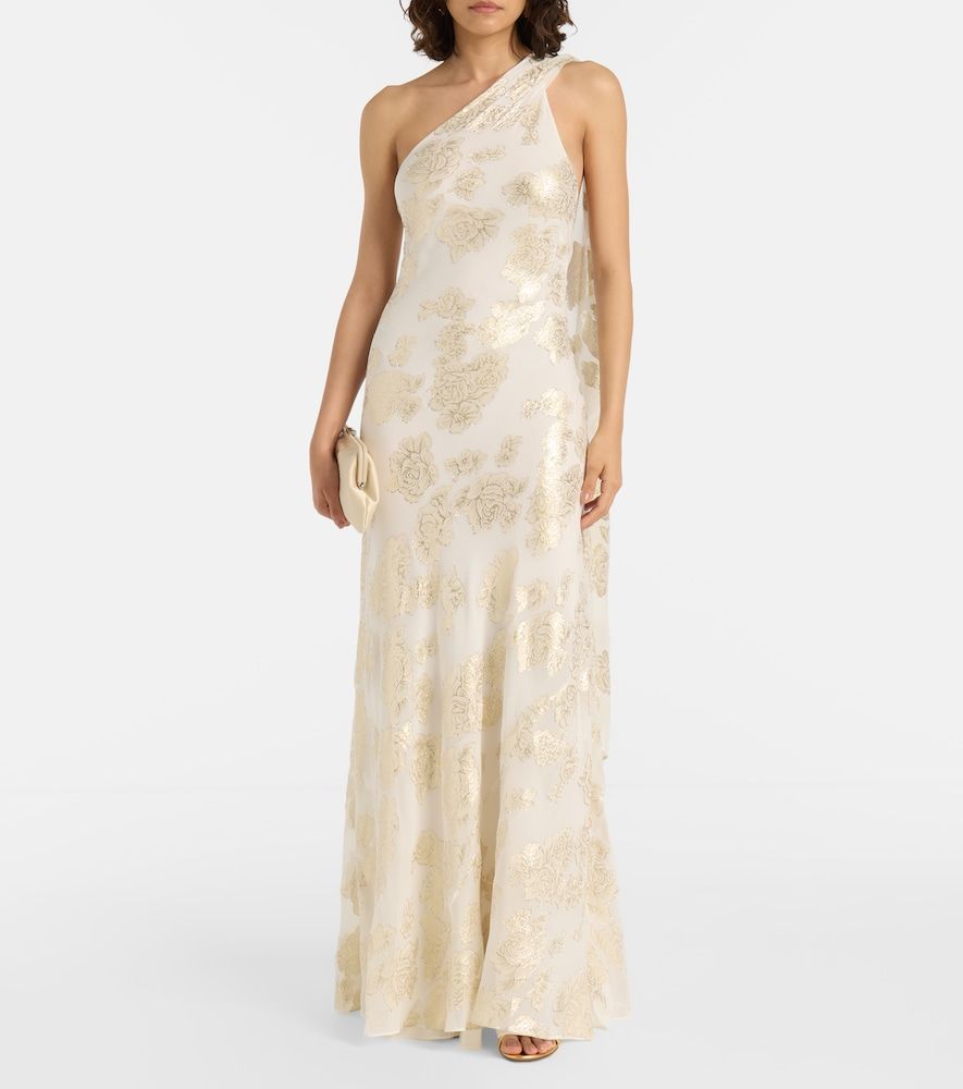 Vestido largo Ava de malla de seda - Alexandra Miro - Modalova