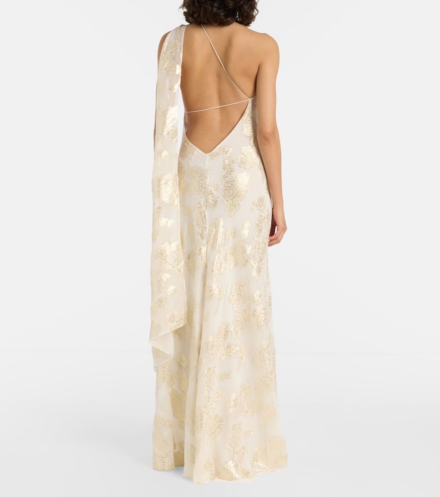 Vestido largo Ava de malla de seda - Alexandra Miro - Modalova