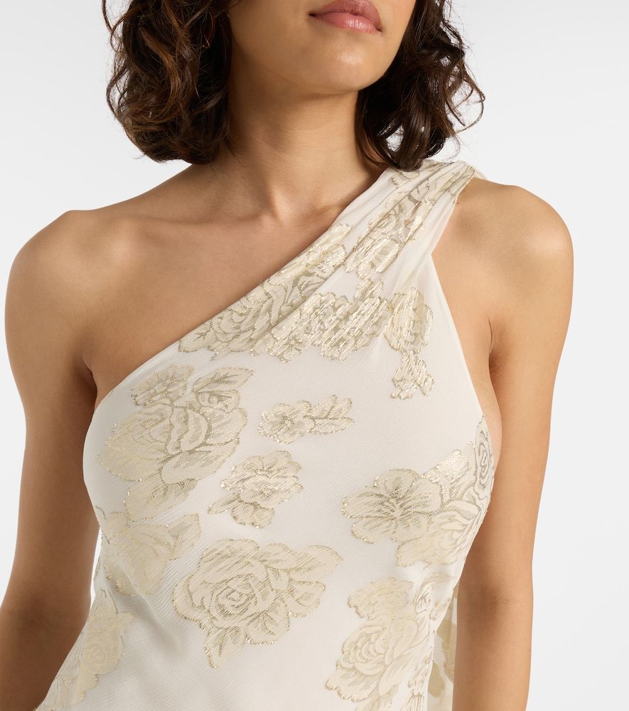 Vestido largo Ava de malla de seda - Alexandra Miro - Modalova