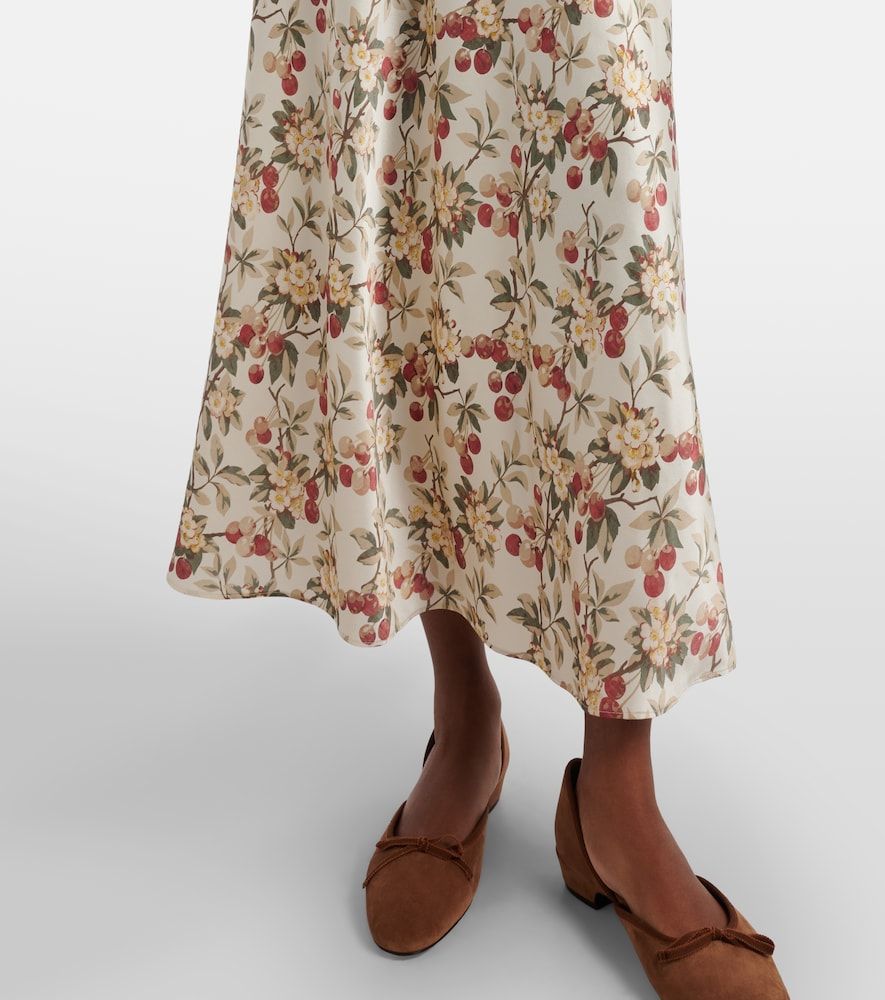 Fiona lace-trimmed silk midi dress - Doen - Modalova