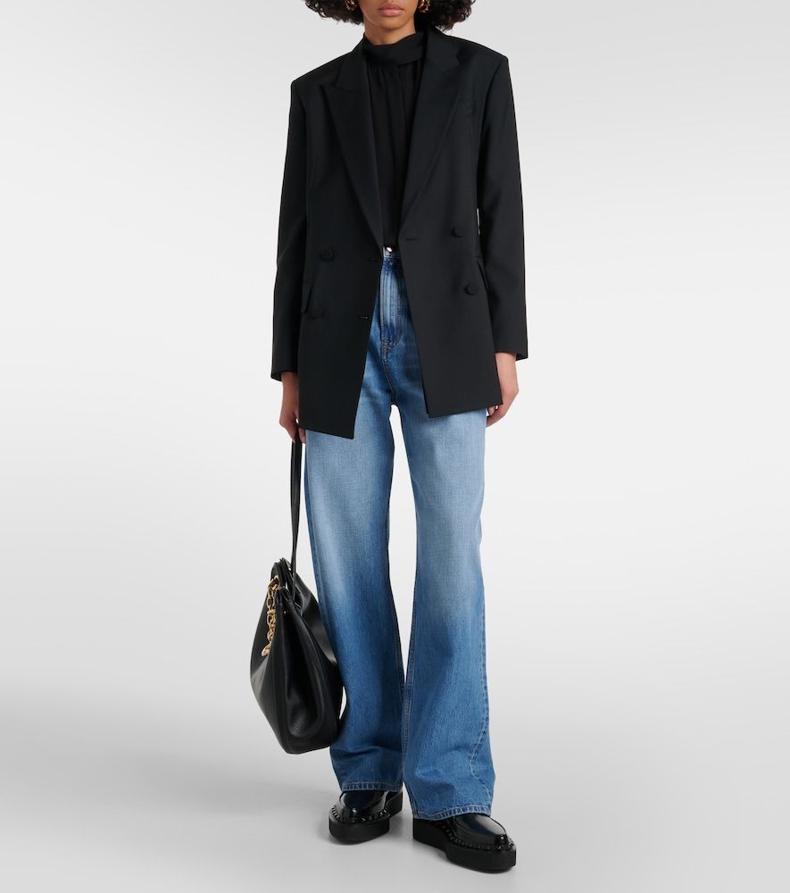 Tie-neck silk georgette blouse - Valentino - Modalova