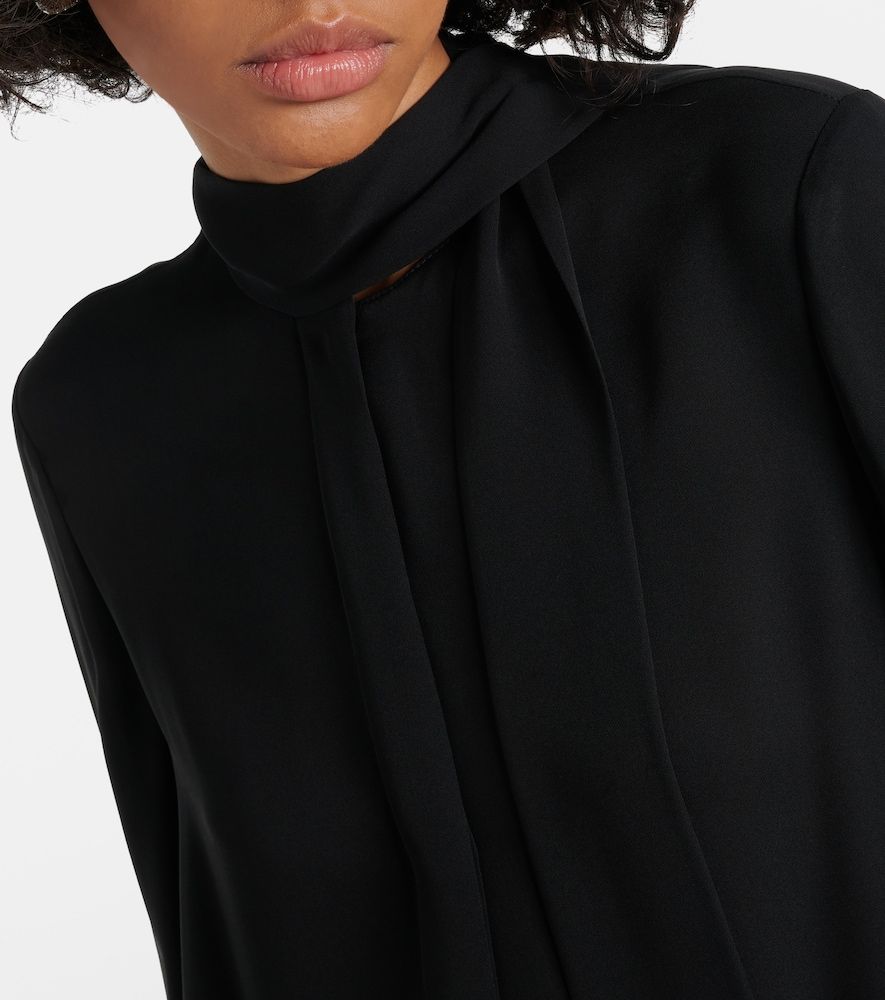 Tie-neck silk georgette blouse - Valentino - Modalova