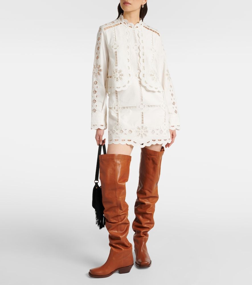 Stivali over-the-knee Amati in pelle - Isabel Marant - Modalova