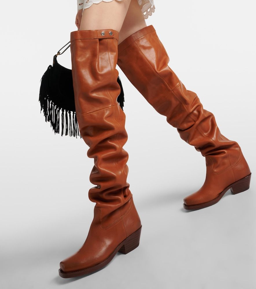 Stivali over-the-knee Amati in pelle - Isabel Marant - Modalova