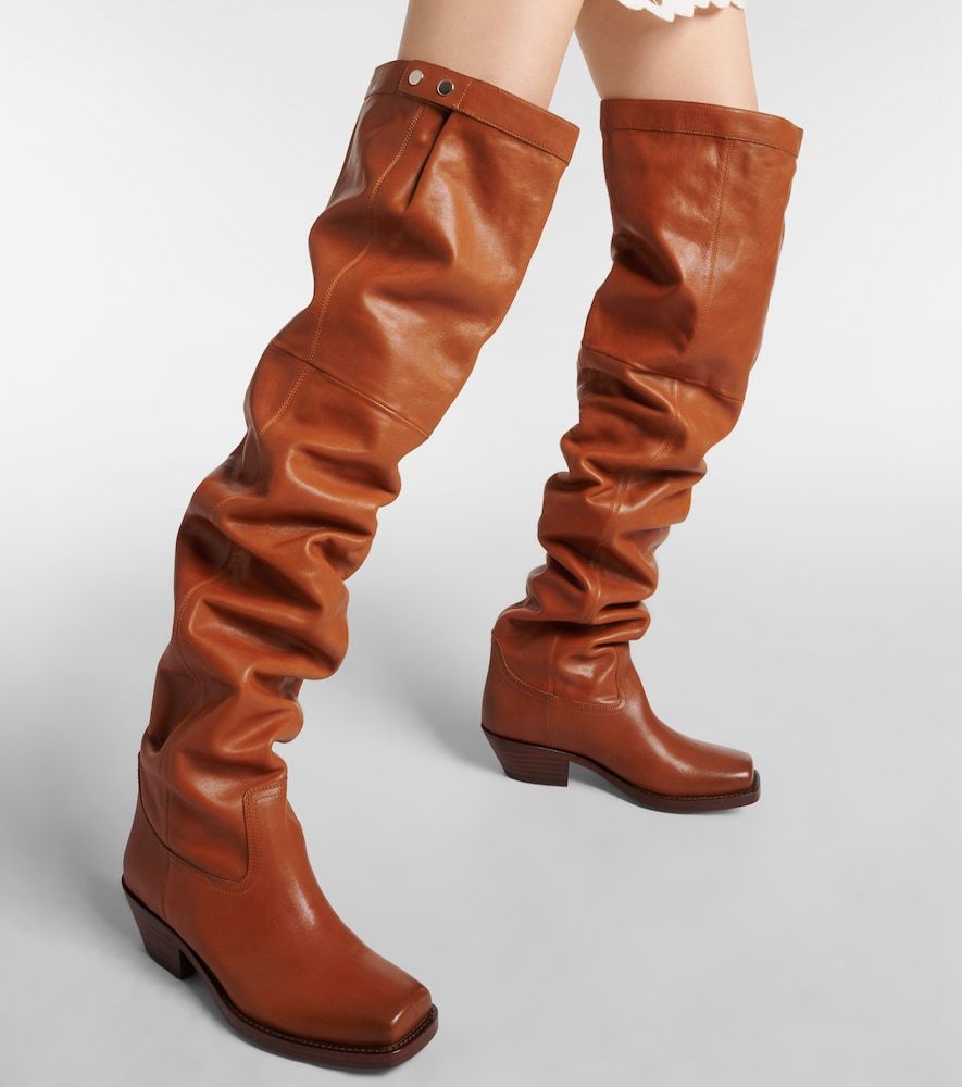 Stivali over-the-knee Amati in pelle - Isabel Marant - Modalova