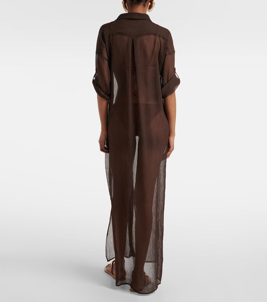 Jade Swim Mika sheer shirt dress - Jade Swim - Modalova