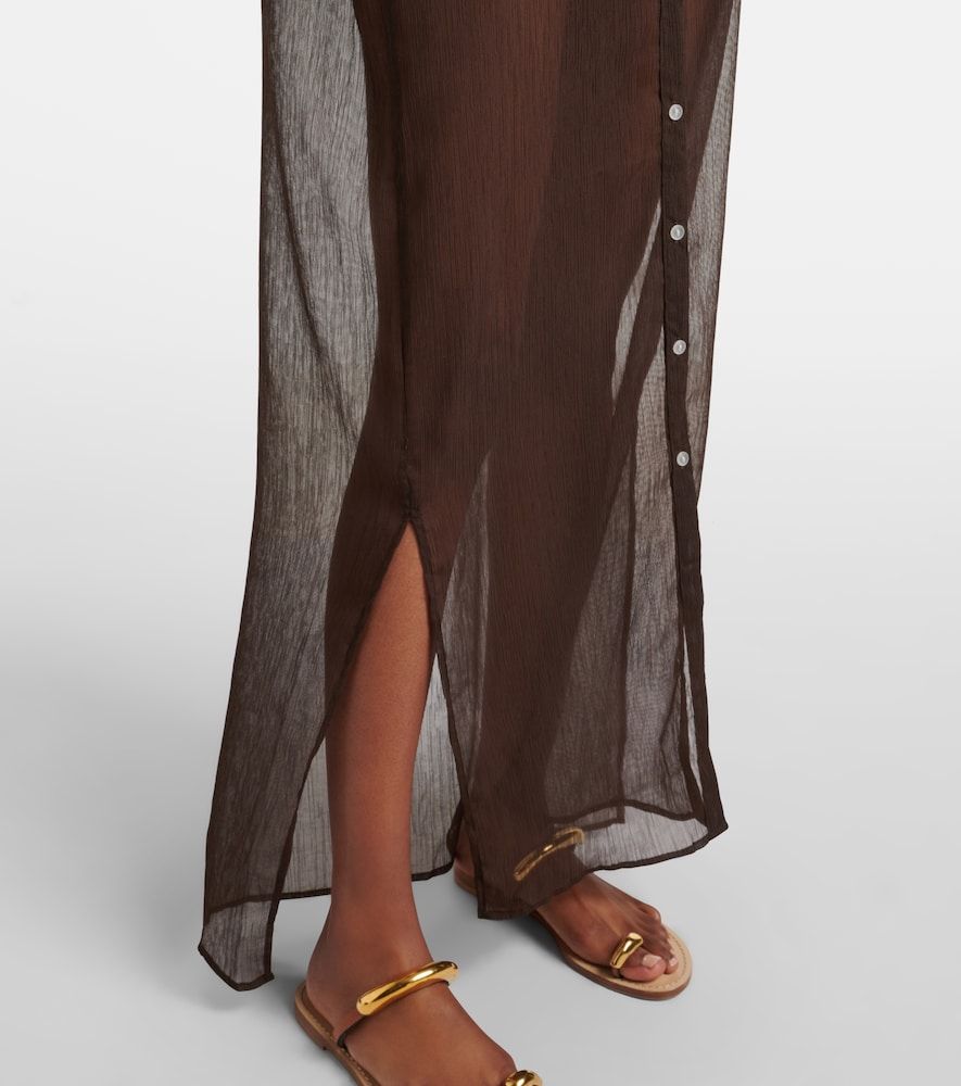 Jade Swim Mika sheer shirt dress - Jade Swim - Modalova