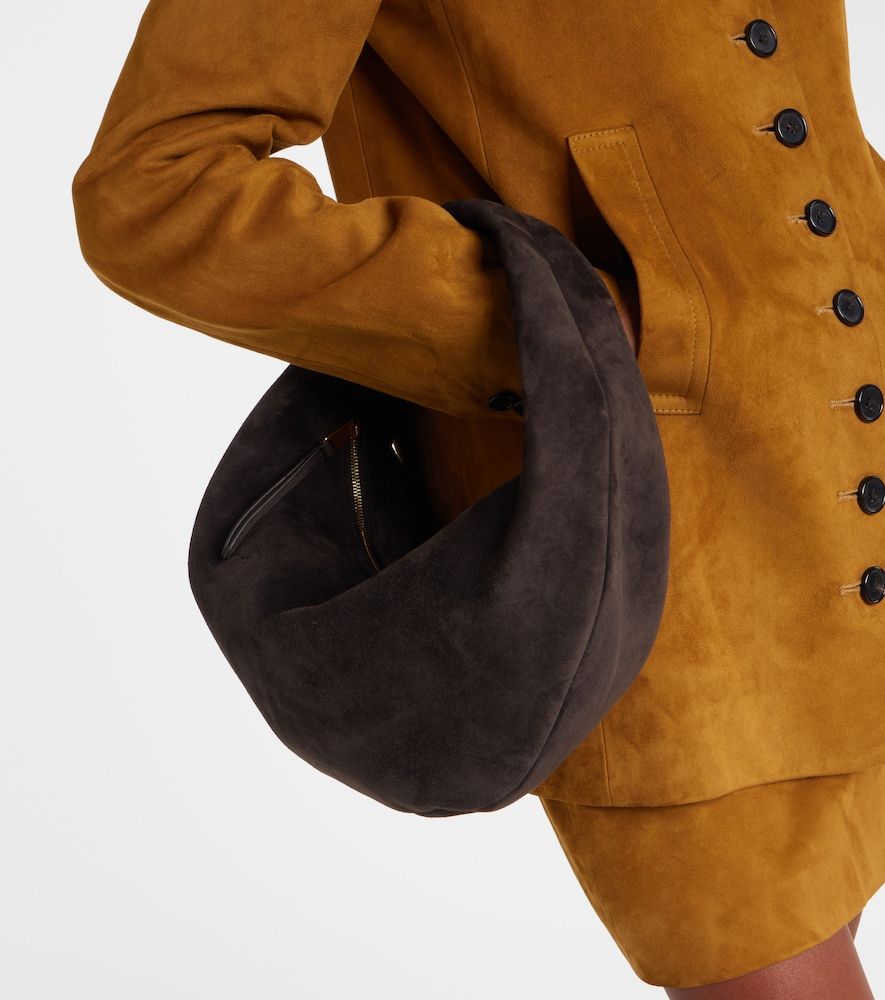 Borsa a spalla Olivia Medium in suede - Khaite - Modalova
