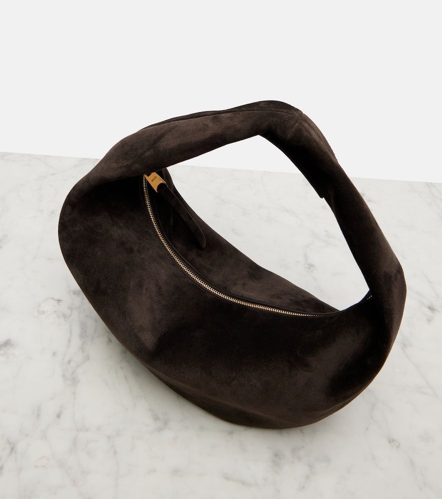 Borsa a spalla Olivia Medium in suede - Khaite - Modalova