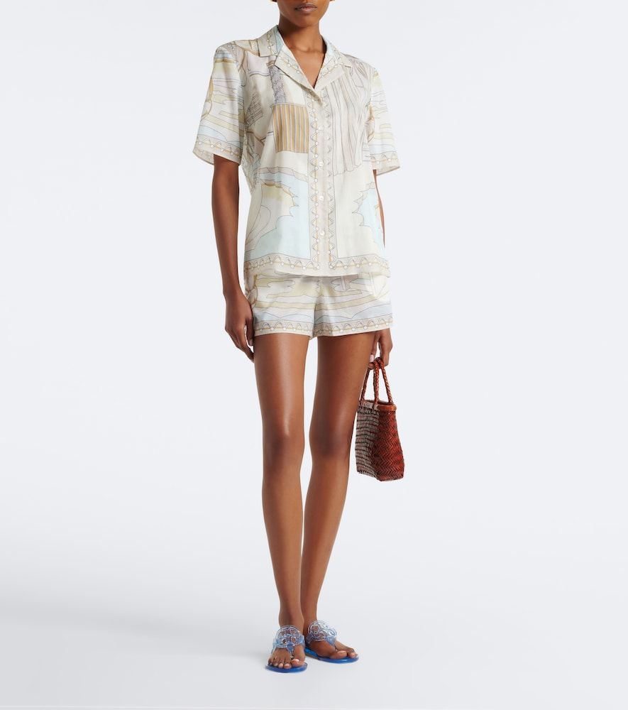Shorts de algodón estampados - Tory Burch - Modalova