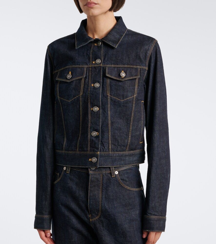 Fendi Giacca di jeans cropped - Fendi - Modalova