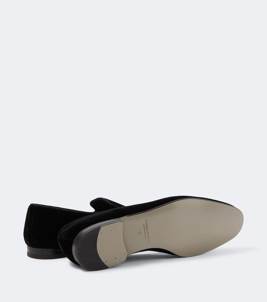 Loafers Mario aus Samt - Manolo Blahnik - Modalova
