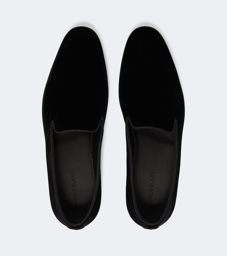 Loafers Mario aus Samt - Manolo Blahnik - Modalova