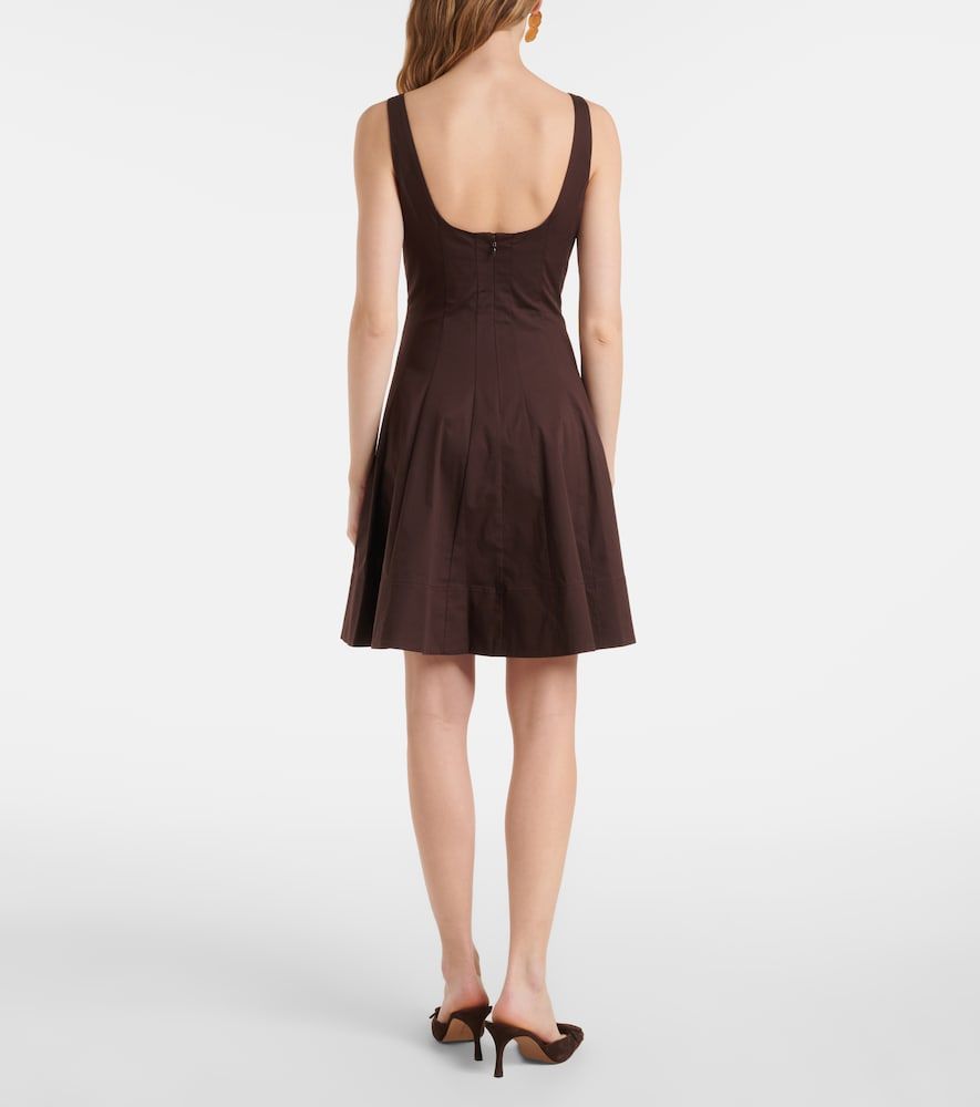 Vestido corto Wells de algodón - Staud - Modalova