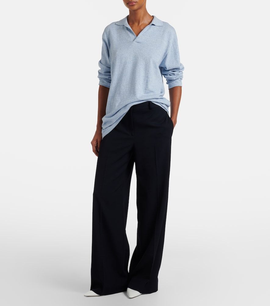 Pantalones anchos Dender de gabardina de lana - The Row - Modalova