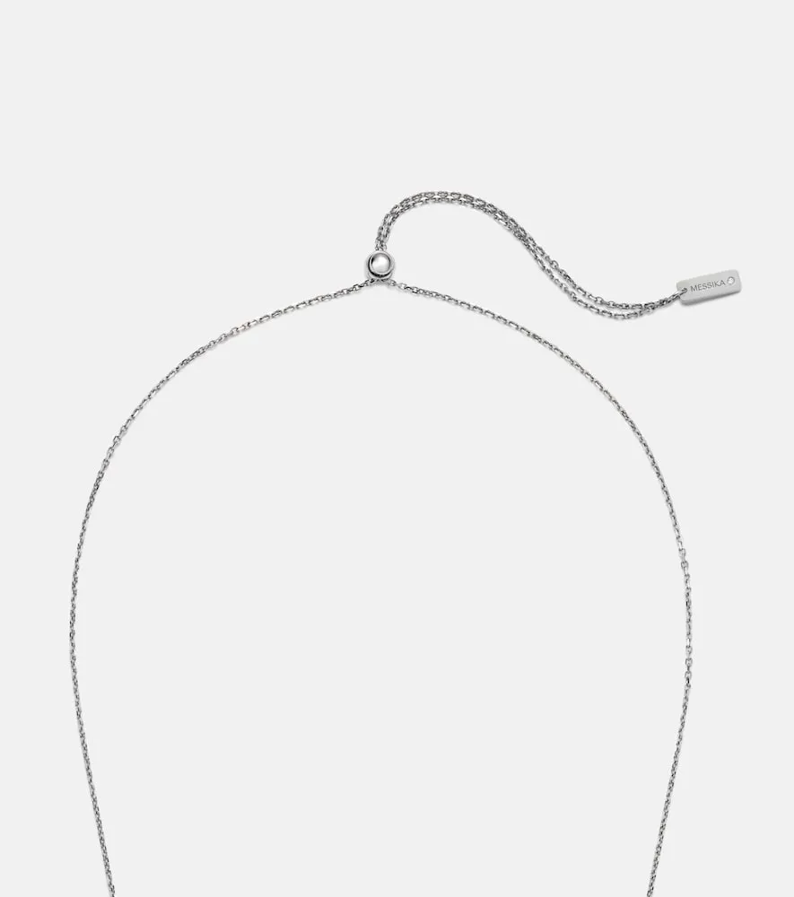 Collar Move 10th de oro blanco de 18 ct con diamantes - Messika - Modalova