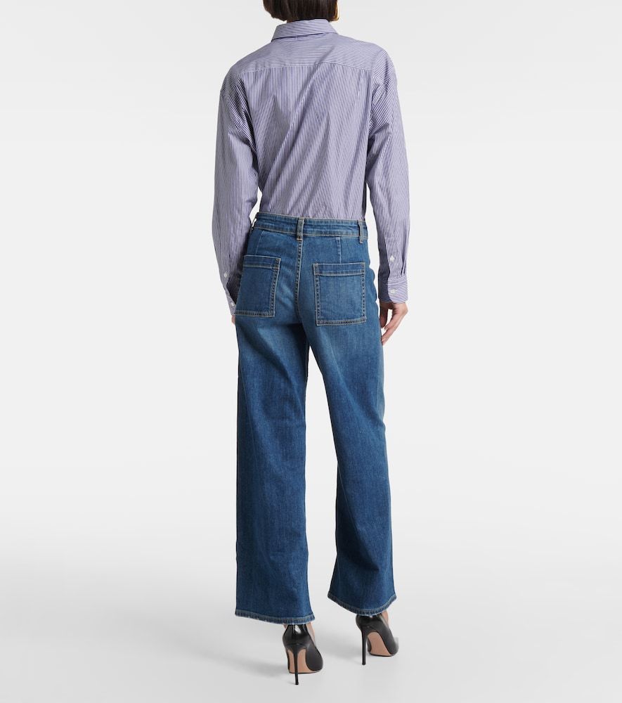 Jeans Megan a gamba larga e vita media - Nili Lotan - Modalova