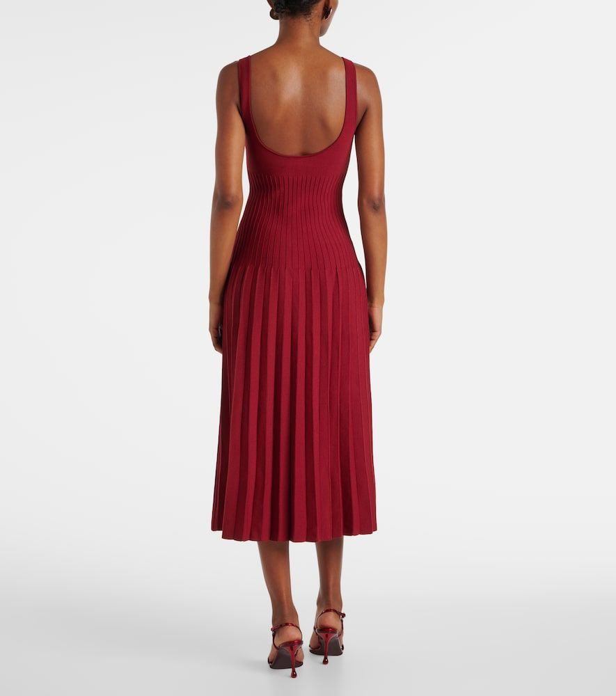 Beaton chiffon-trimmed velvet maxi dress - Staud - Modalova