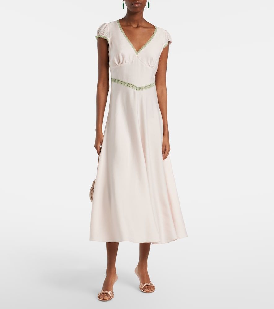 Posse Perla lace-trimmed midi dress - Posse - Modalova