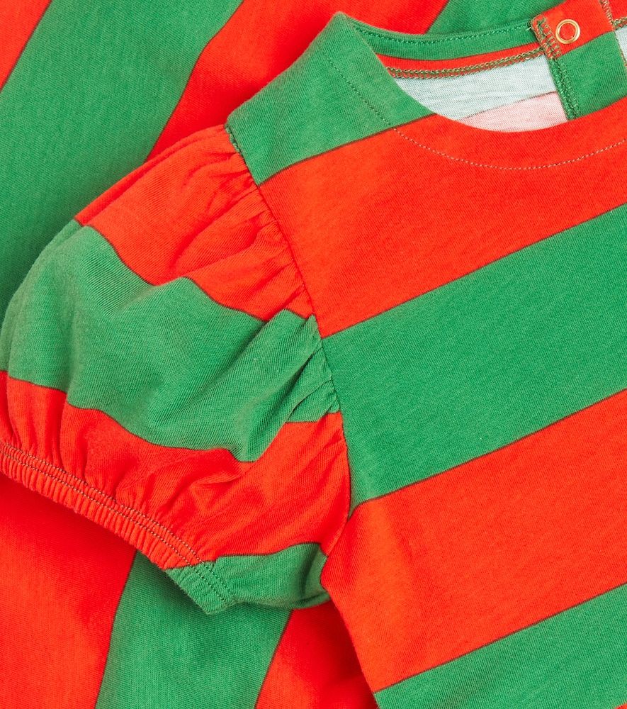 Vestido de jersey de algodón a rayas - Mini Rodini - Modalova