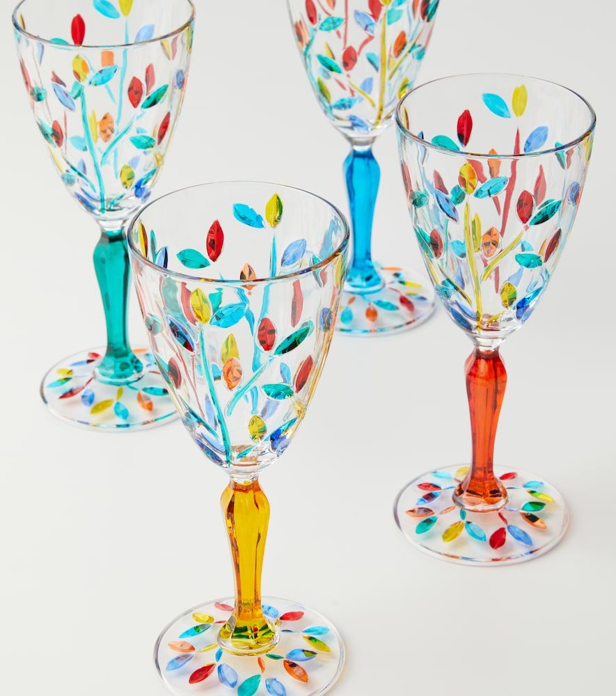 Set di 4 bicchieri da vino in cristallo - Les-Ottomans - Modalova