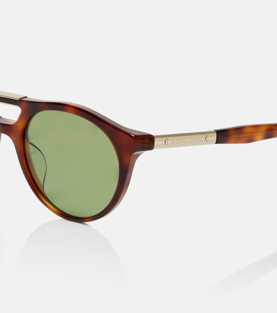 Runde Sonnenbrille Sartorial Sunset - Brunello Cucinelli - Modalova
