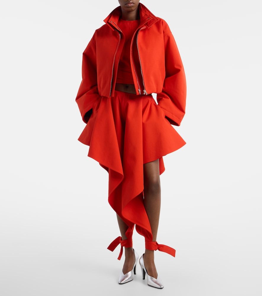 Alaïa Pantalones tapered de gabardina de algodón - Alaia - Modalova