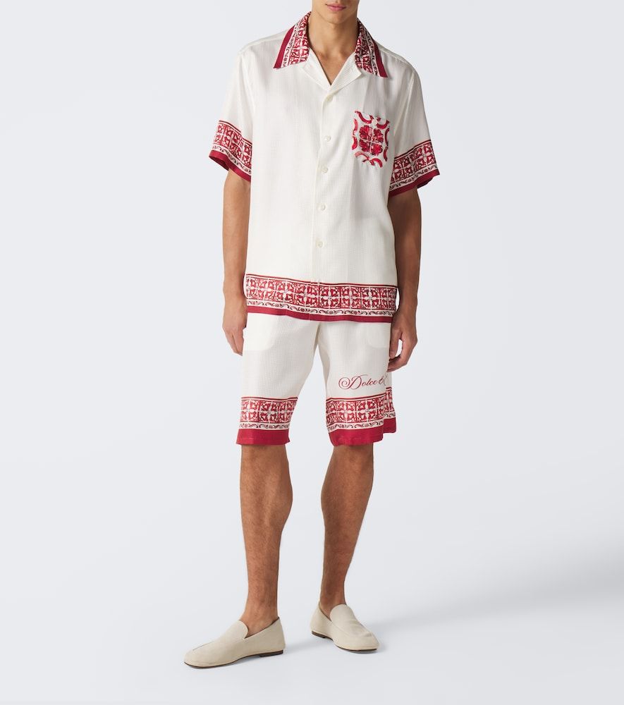 Camisa Majolica de jacquard de seda - Dolce&Gabbana - Modalova