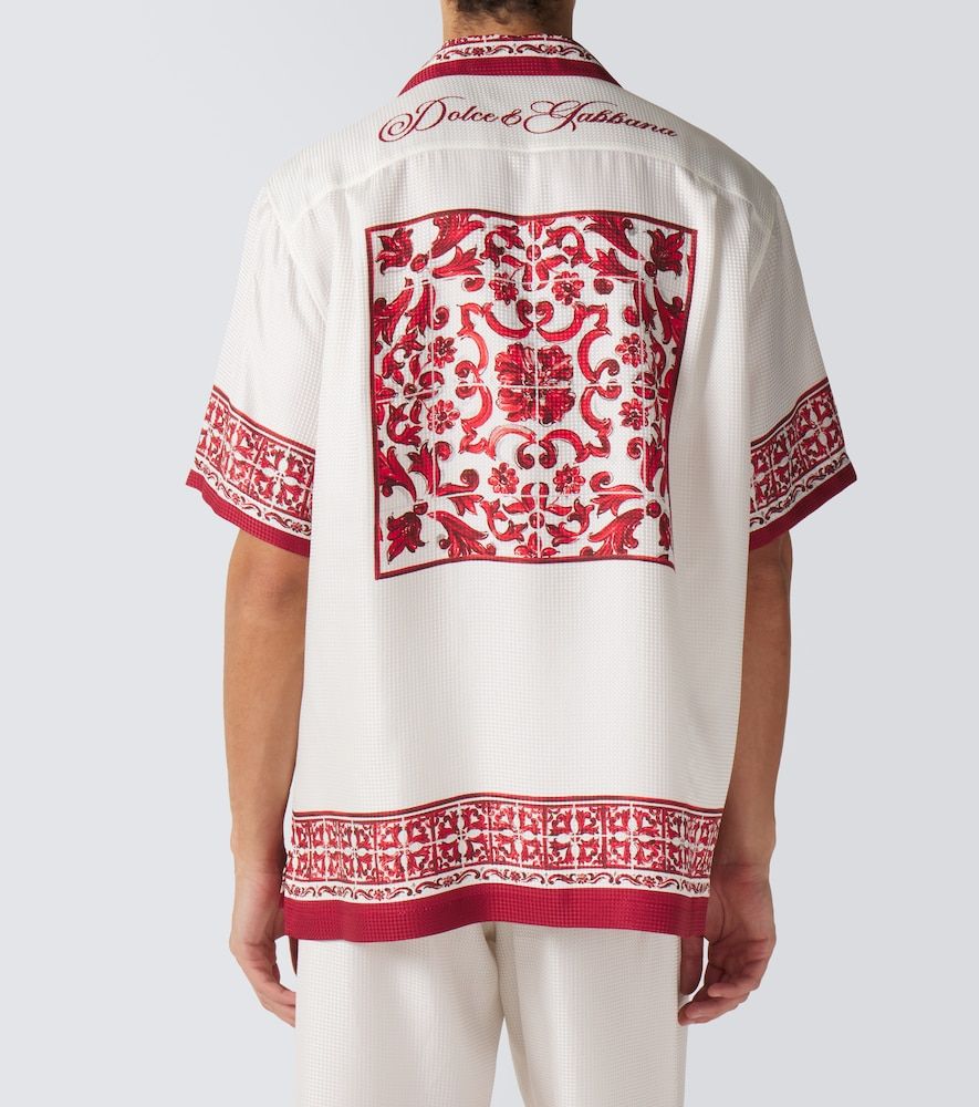 Camisa Majolica de jacquard de seda - Dolce&Gabbana - Modalova