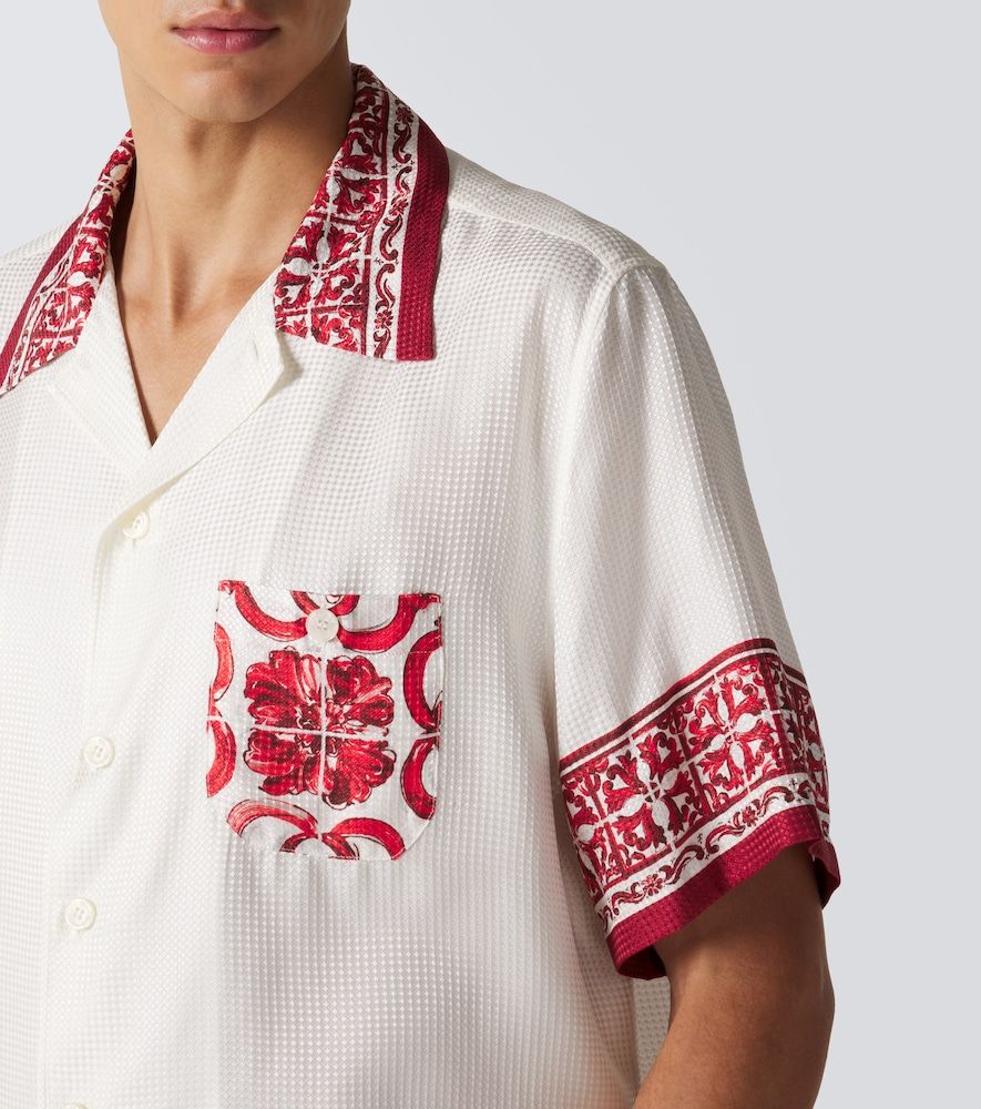 Camisa Majolica de jacquard de seda - Dolce&Gabbana - Modalova