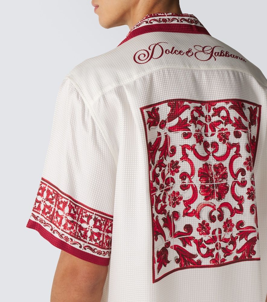Camisa Majolica de jacquard de seda - Dolce&Gabbana - Modalova