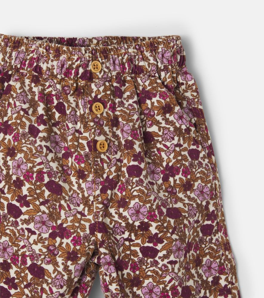 Bebé - pantalones de pana de algodón florales - Bonton - Modalova