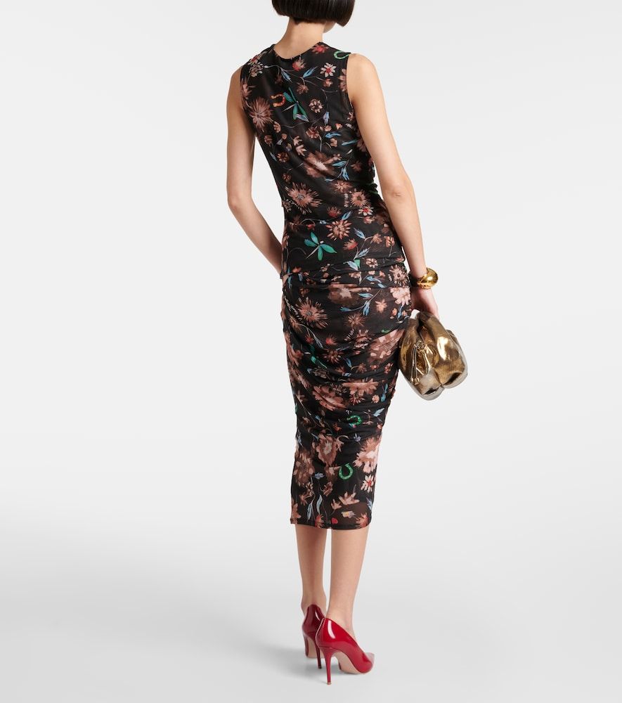 Top Sheer Flowers floral drapeado - Dorothee Schumacher - Modalova