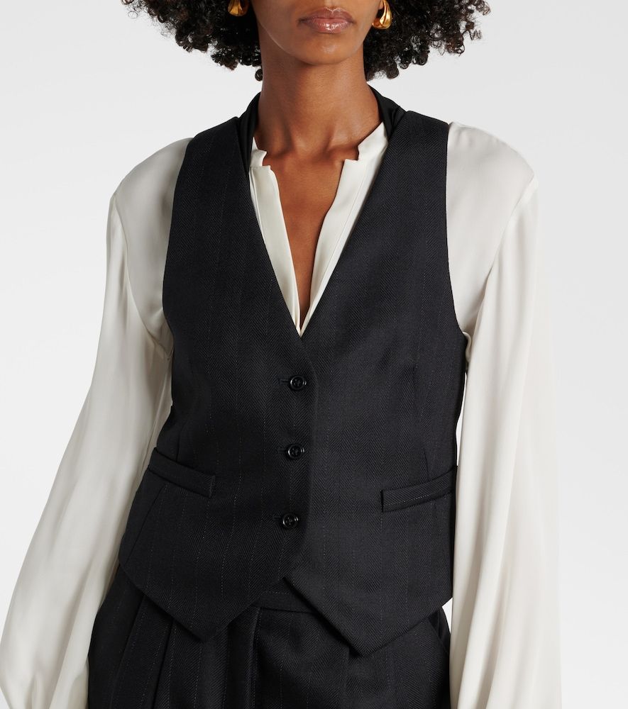 Chaleco Modern Sophistication de lana a rayas - Dorothee Schumacher - Modalova