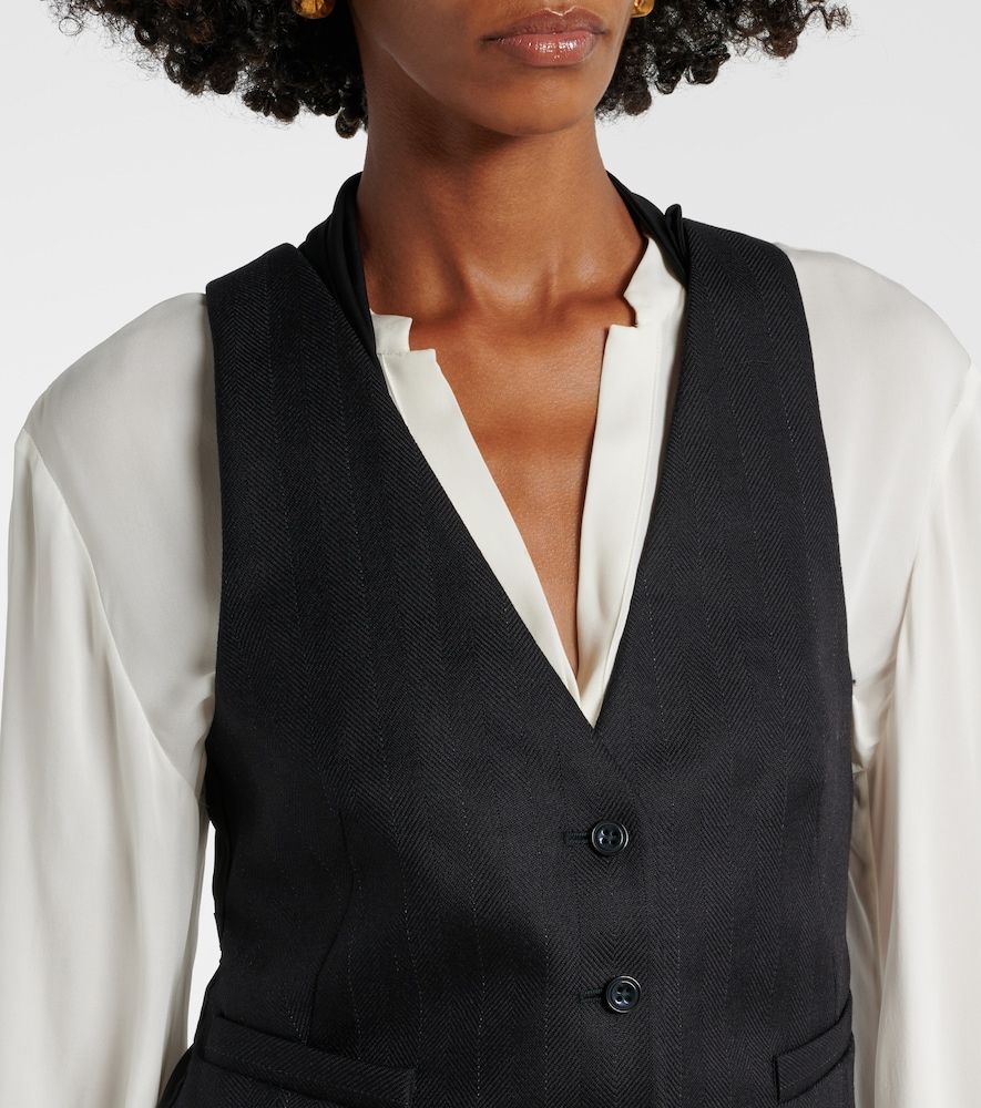 Chaleco Modern Sophistication de lana a rayas - Dorothee Schumacher - Modalova