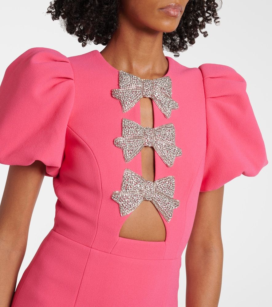 Posey embellished puff-sleeve midi dress - Rebecca Vallance - Modalova