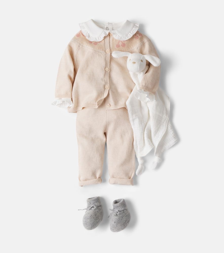 Bebé - set Jenny de cárdigan y pantalones de lana y algodón - Bonpoint - Modalova