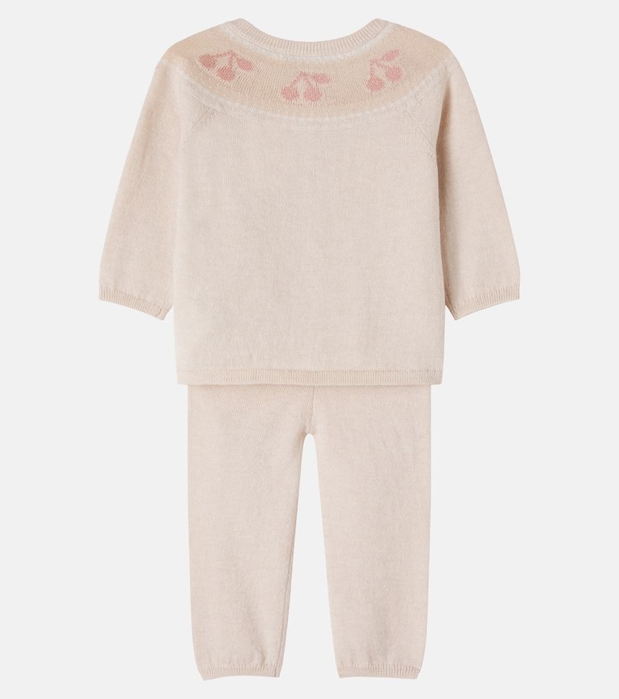 Bebé - set Jenny de cárdigan y pantalones de lana y algodón - Bonpoint - Modalova
