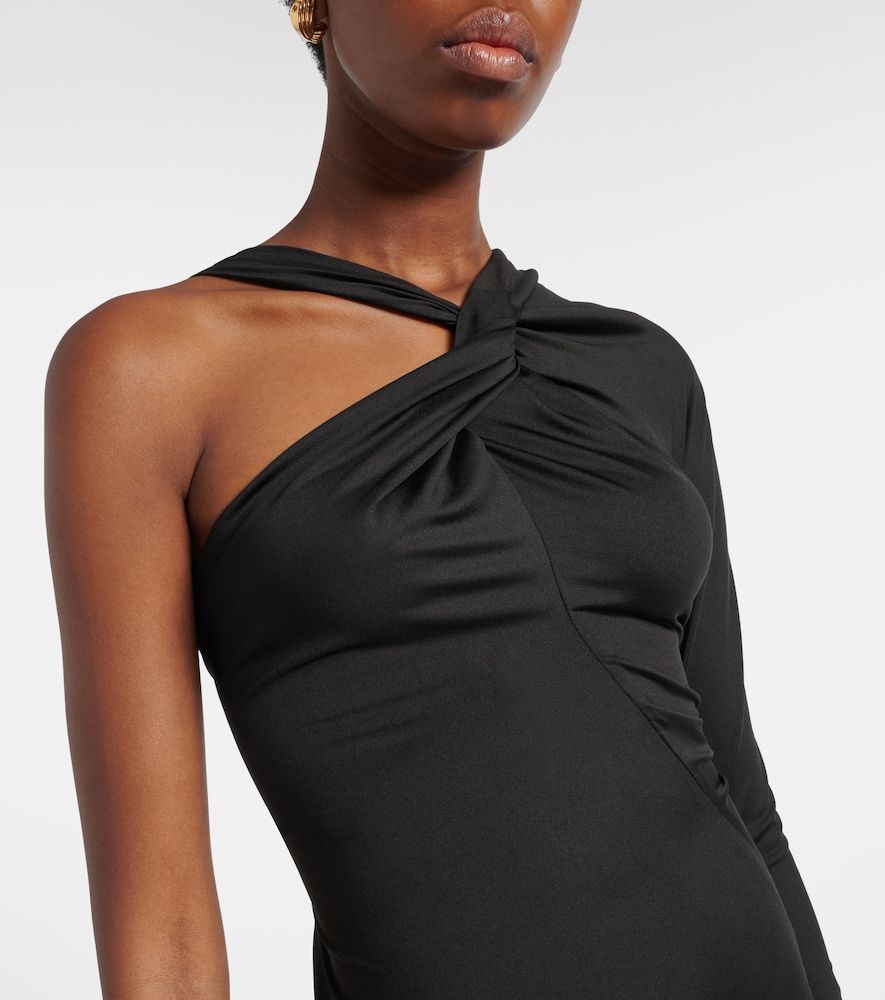 Abito lungo monospalla con ruches - Victoria Beckham - Modalova