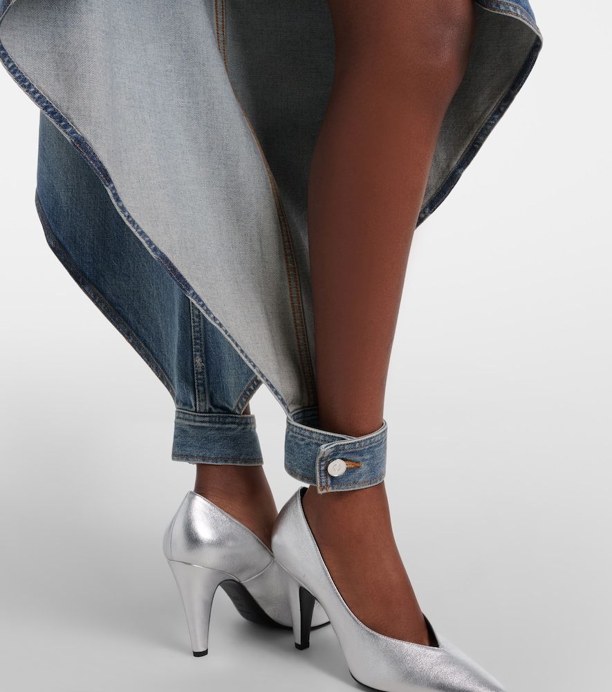 Alaïa Jeans tapered con cut-out e volant - Alaia - Modalova