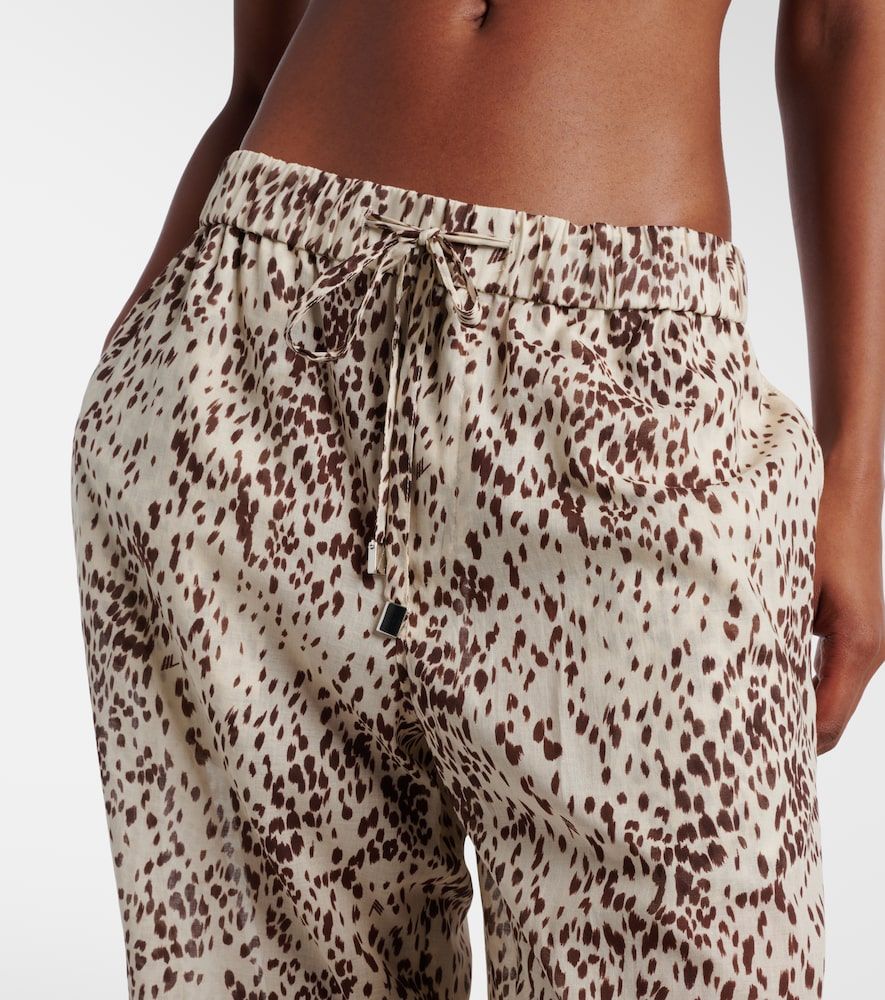 Pantalones anchos de algodón estampados - The Attico - Modalova