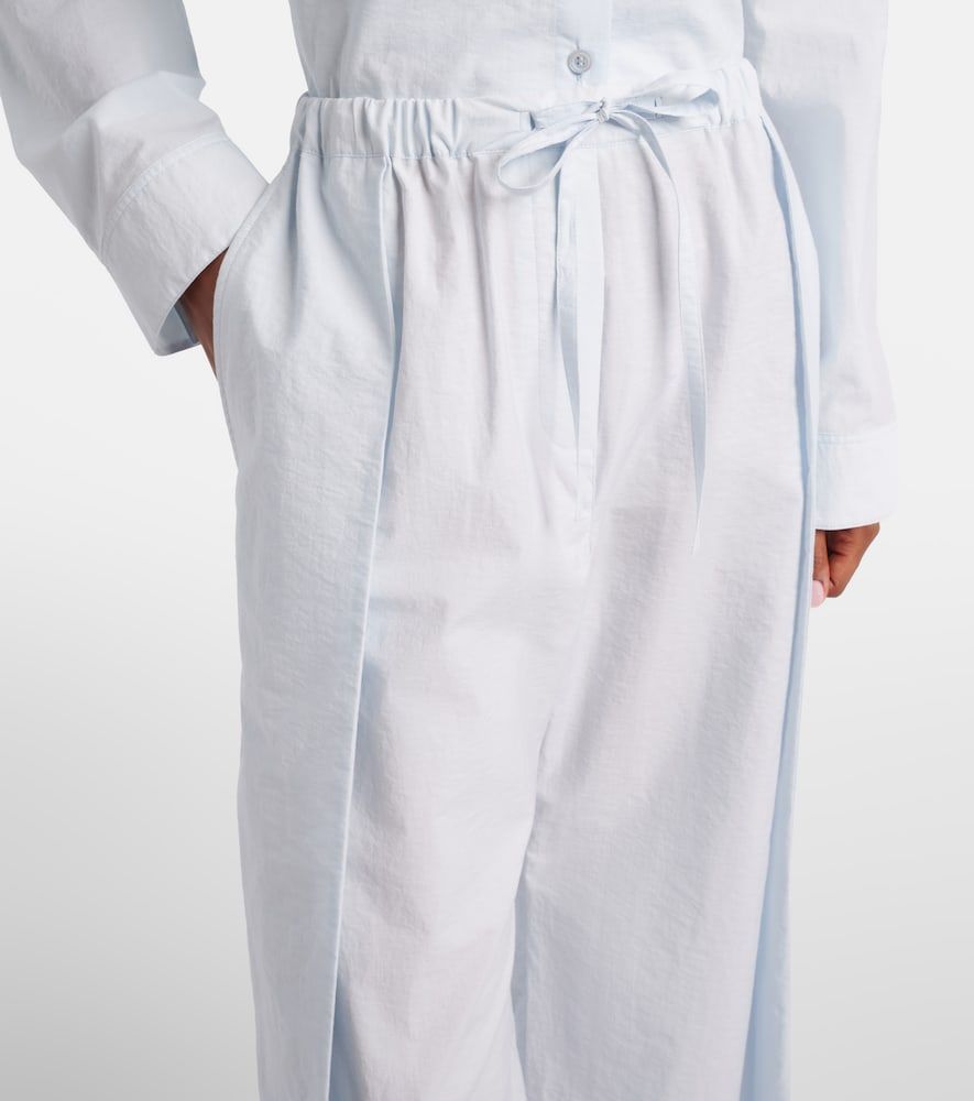 Paula's Ibiza cotton-blend poplin wide-leg pants - Loewe - Modalova
